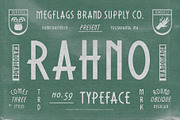 Rahno, a Font by Megflags (Thumbnail 1 of 8)