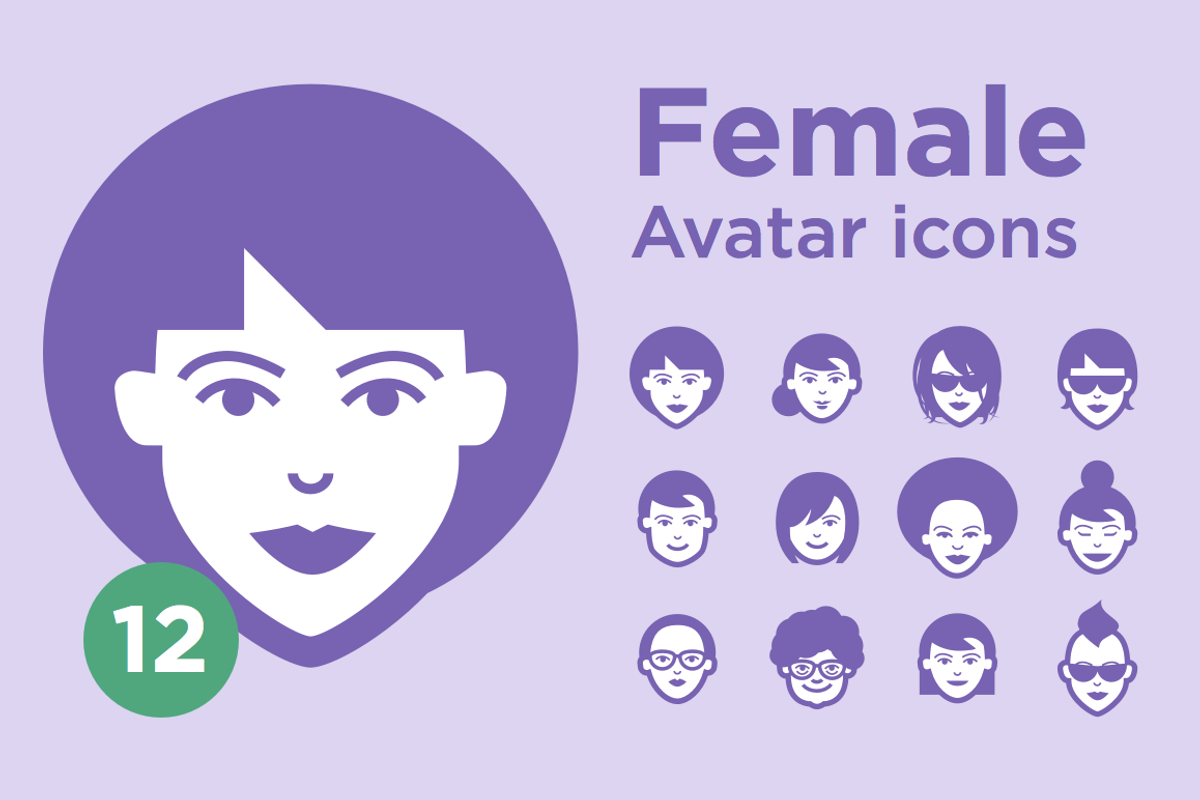 Jimi’s Avatar Icons – Female Set, an Icon by Little Jimi Shop (Photo 1 of 4)