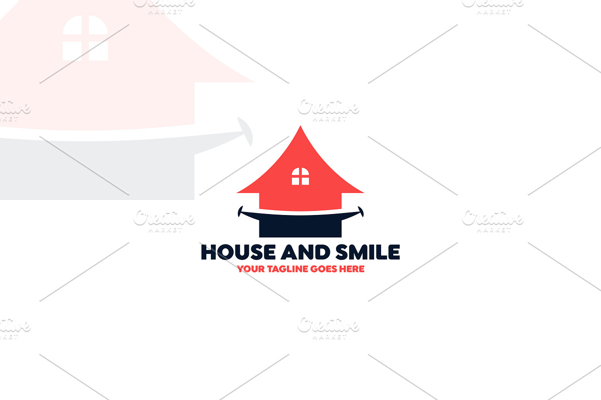 House and Smile Logo, a Branding & Logo Template by GenesisCreativeCo (Photo 1 of 3)
