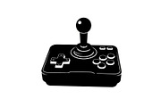 50 Retro Gaming Joystick Vector Bund, an Illustration by Creativeshirt (Thumbnail 49 of 51)