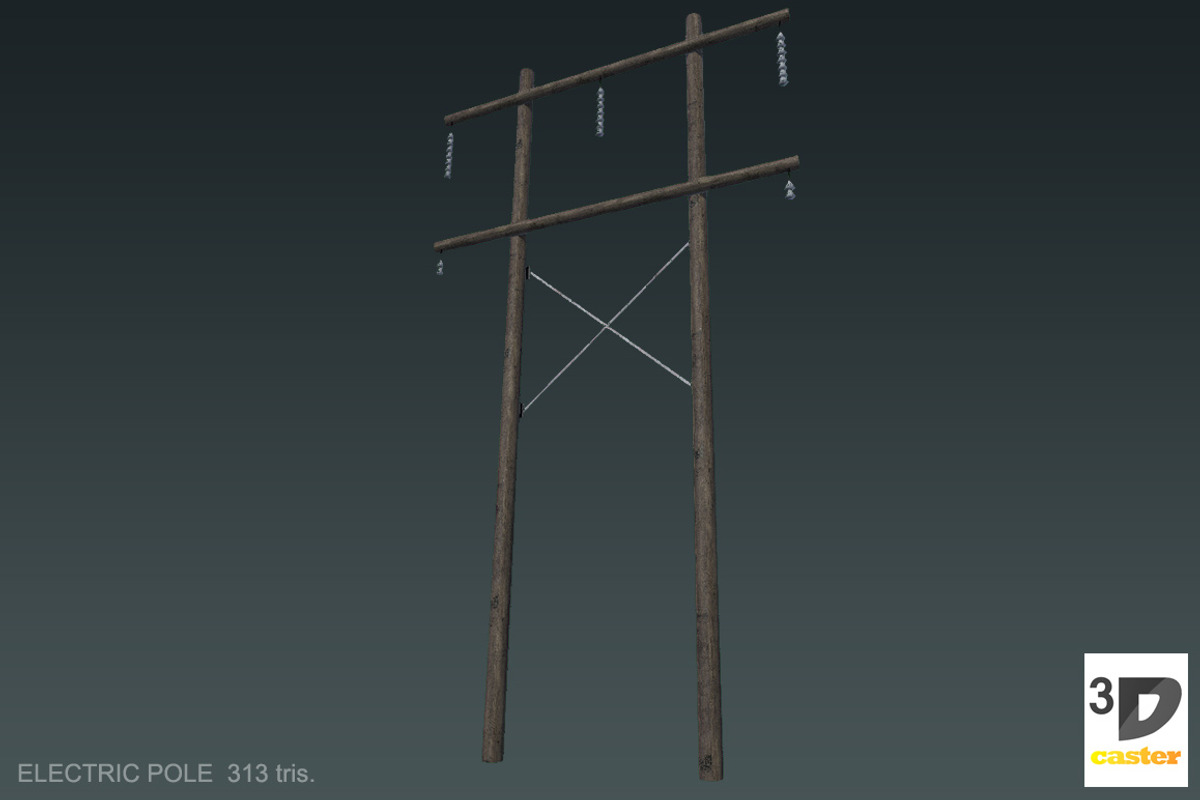 Electric Poles, an Environmental 3D Model by 3DCaster (Photo 7 of 9)