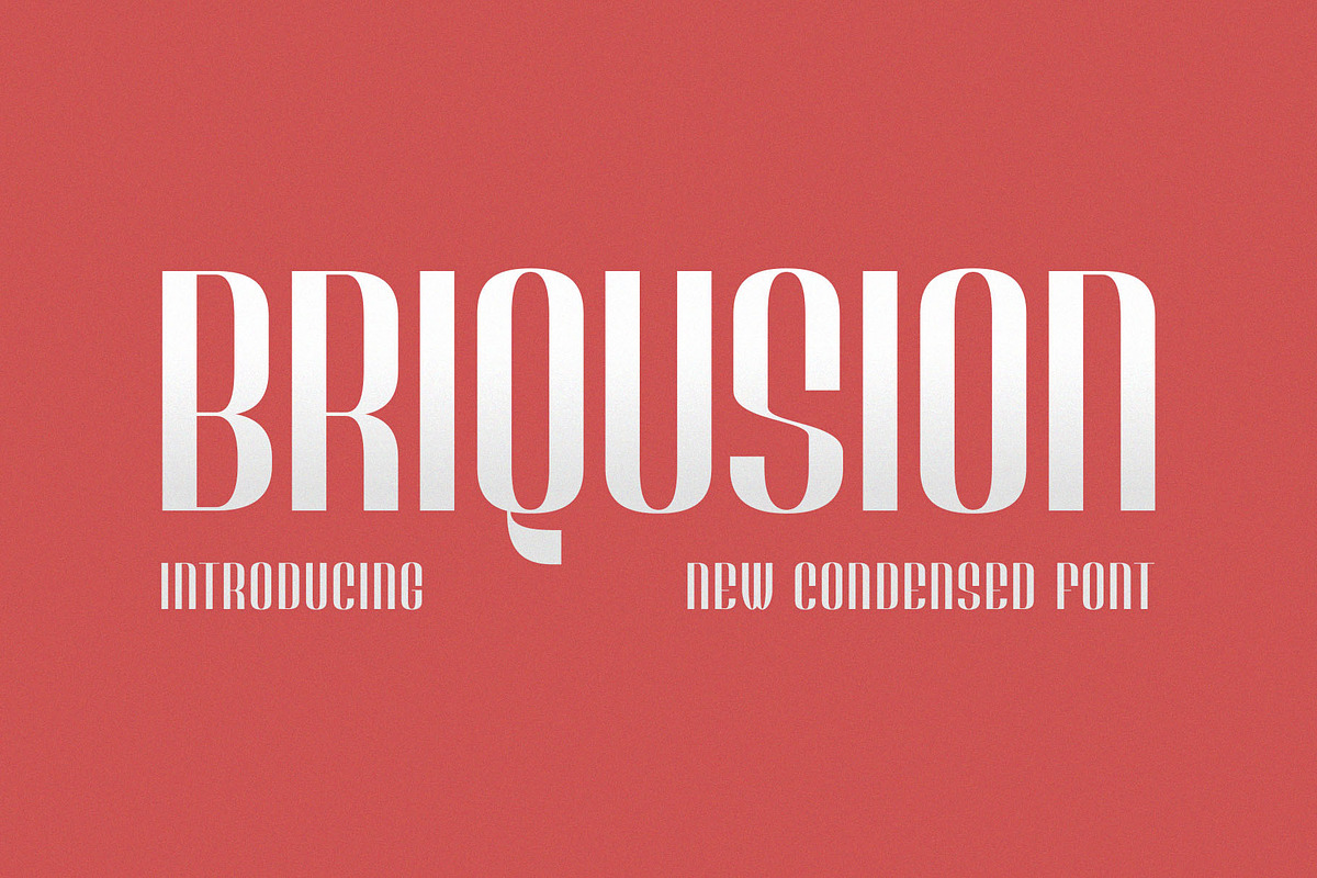 Briqusion – Modern Condensed Sans, a Sans Serif Font by BrandSemut (Photo 1 of 8)