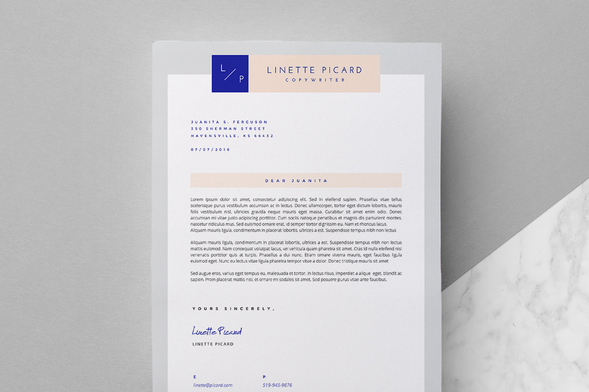 3-Page Resume Template / Linette, a Resume Template by This Paper Fox (Photo 3 of 5)