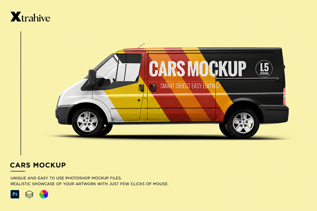 Van Mockup, an Advertising Mockup by Xtrahive (Photo 1 of 2)