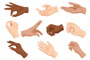 Set of diverse hand gesture, an Object Illustration by Things for designers (Thumbnail 2 of 3)