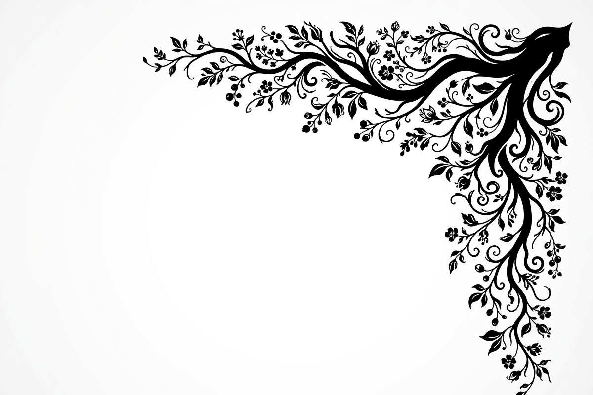 50 Tree Branch Corner Silhouette, a Decorative Illustration by Amazin_art (Photo 18 of 27)