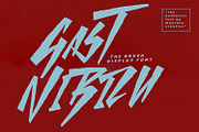 Gast Nibizu Brush Display Font, a Handwritten Font by Maulana Creative (Thumbnail 1 of 6)
