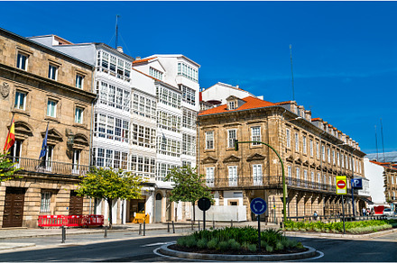 Traditional architecture in A Coruna, an Architecture Photo by Leonid Andronov
