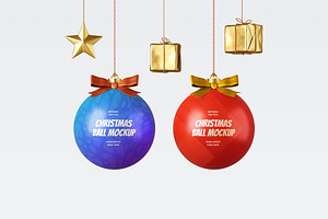 Christmas Ball Mockup, a Product Mockup by zpackcreative