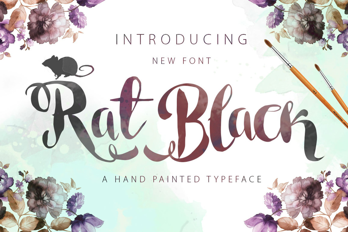Rat Black Painted Typeface