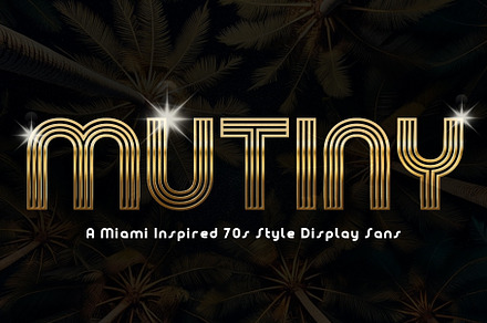 Mutiny, a Sans Serif Font by Loudoun Design Co.