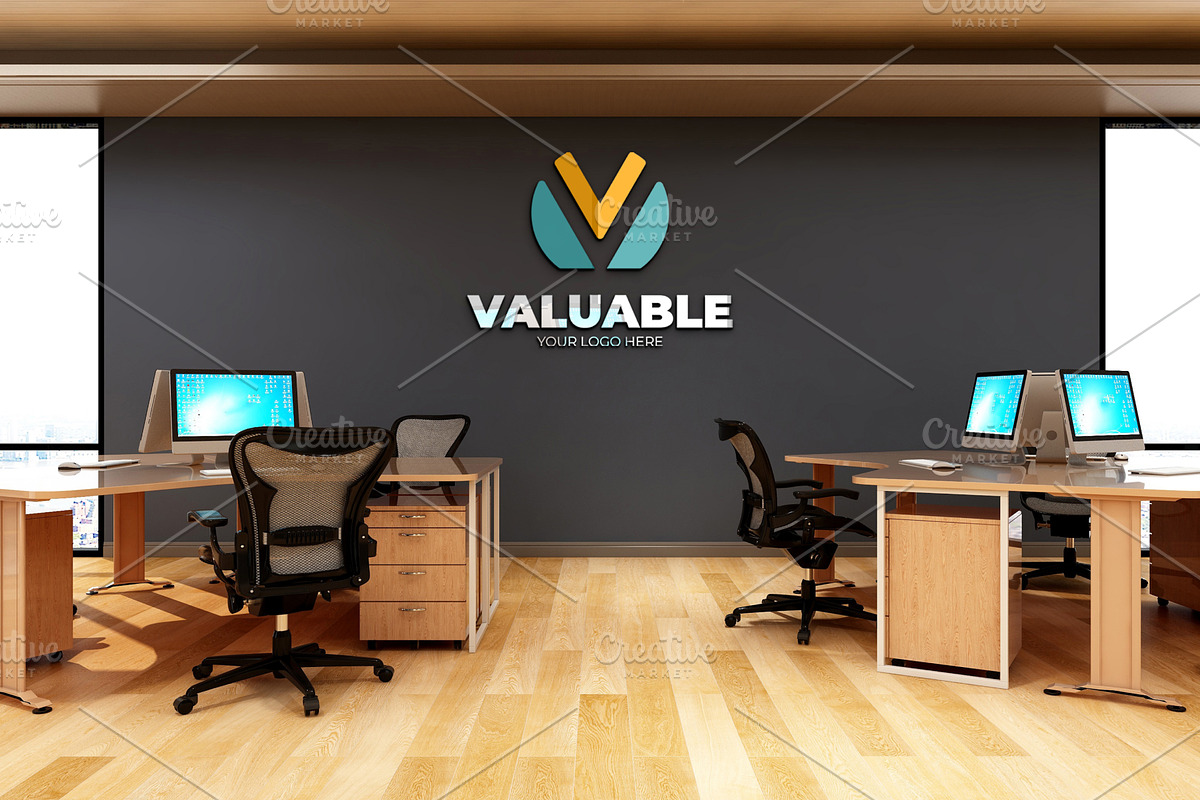 PSD Minimalist Office Logo Mockup, a Product Mockup by Ayy (Photo 22 of 23)