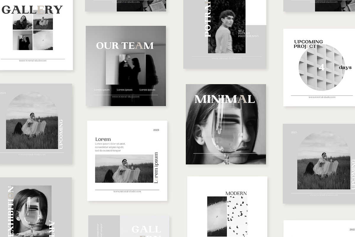 Black White Canva Template, a Social Media Template by Moodwave Studio (Photo 9 of 10)