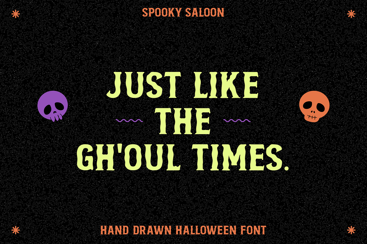 Spooky Saloon, a Font by Marla Jeken Design (Photo 3 of 3)