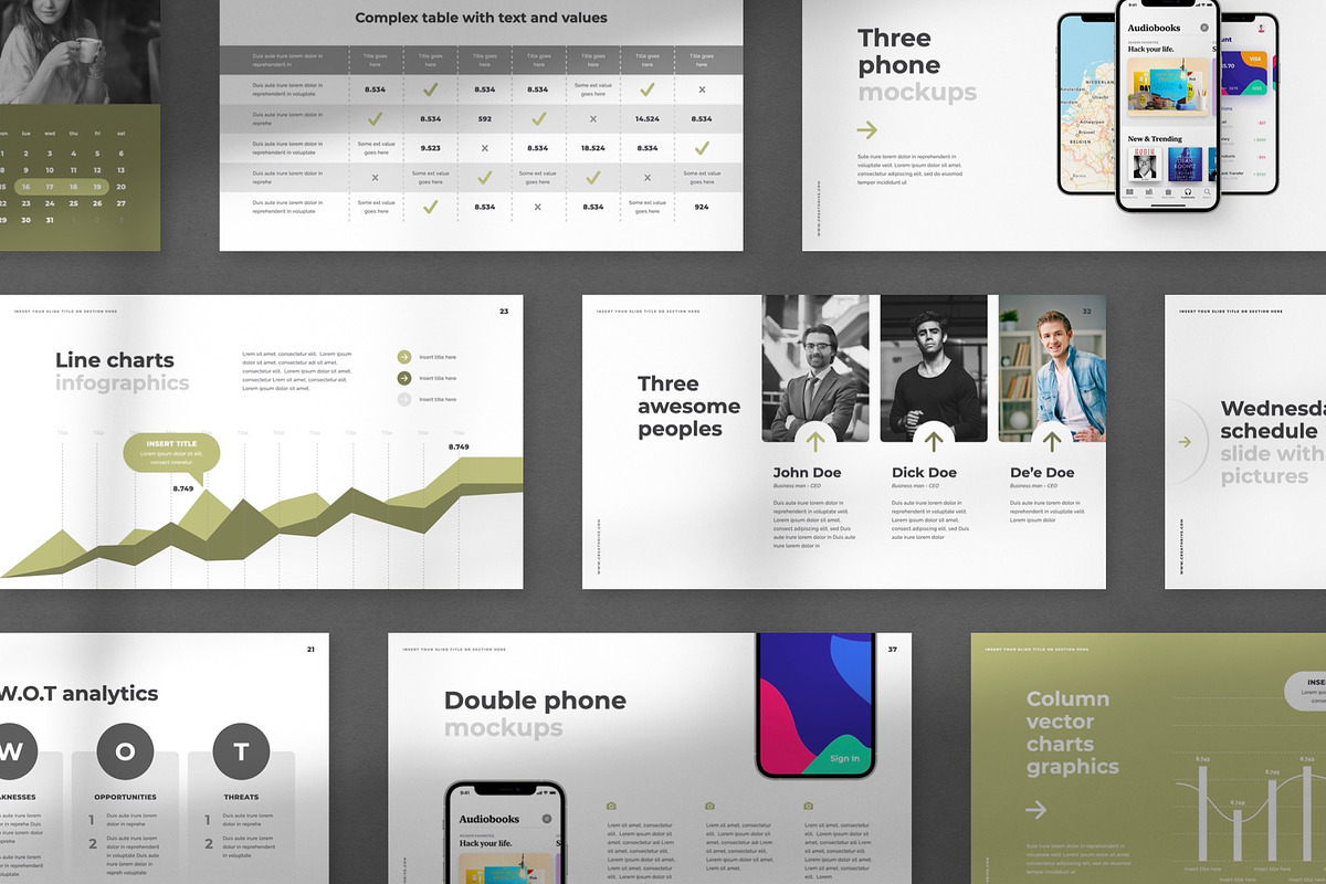 Bright PowerPoint Template, a Presentation Template by Creathrive Design (Photo 3 of 9)