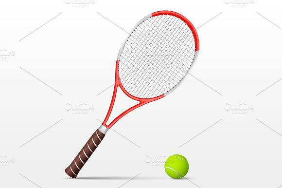Tennis Racket And Ball