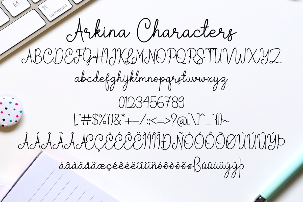 Arkina - Font Duo, a Script Font by Sibelumpagi Studio (Photo 7 of 9)