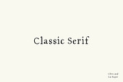 Classic Serif Font, a Serif Font by Olive & Lu Paper (Thumbnail 1 of 2)