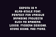 Espoty - Sports Slab Serif Font, a Slab Serif Font by Iqsiart Studio (Thumbnail 6 of 8)