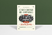 Cafe Grand Re Opening Invitation, an Invitation Template by graphicook (Thumbnail 1 of 3)