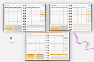 2024 Dated Monthly Planner Bundle