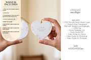 Heart and Round Ornament Mockup, a Household Mockup by EmpaviMockups (Thumbnail 2 of 5)
