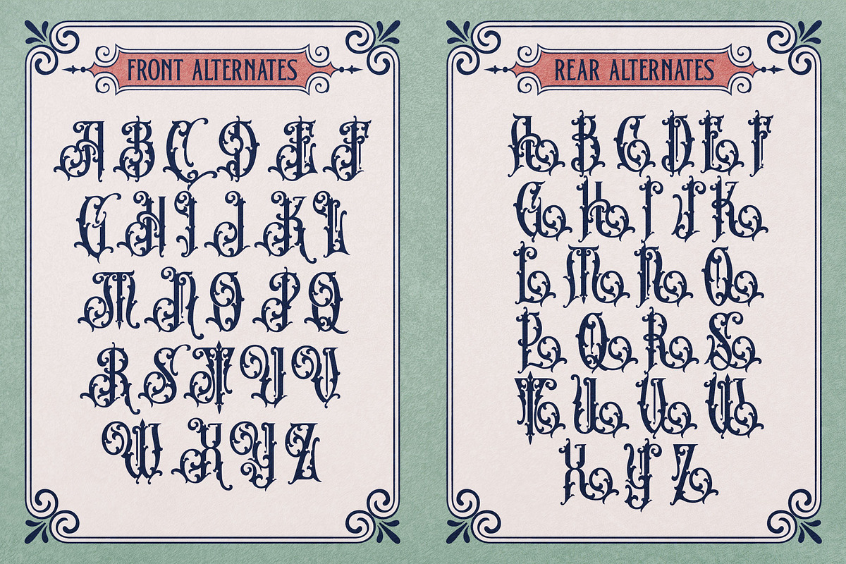 Soft Mouth Victorian Typeface, a Blackletter Font by alit design (Photo 5 of 24)