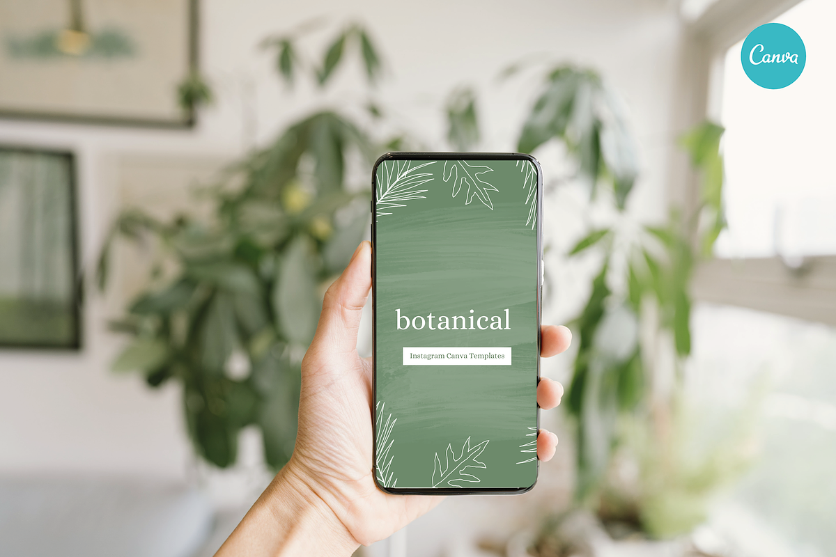 Botanical Instagram Templates, a Social Media Template by CreativeWilderness (Photo 9 of 9)