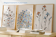 Dreamy floral posters, a Background Graphic by MixedArt (Thumbnail 3 of 10)
