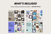 Instagram Retro Templates Bundle, a Social Media Template by Bonumo (Thumbnail 2 of 14)