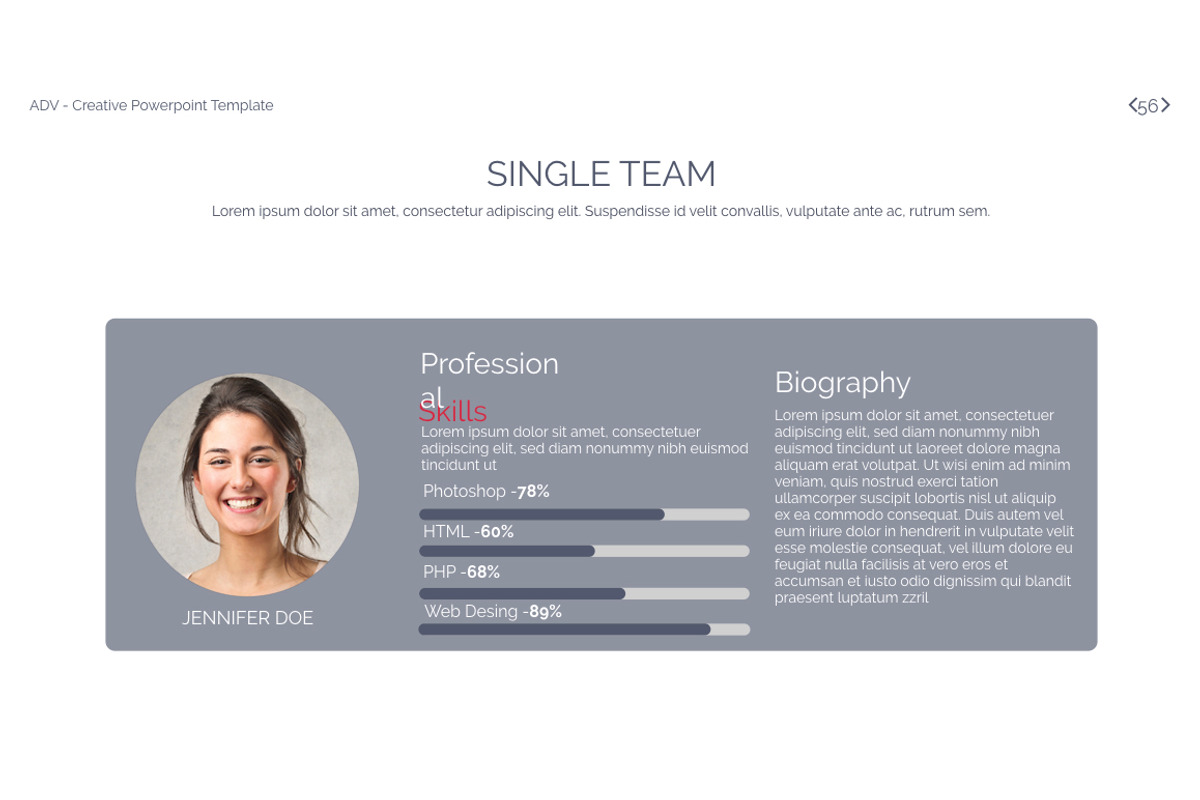 ADV Powerpoint Template, a Presentation Template by OXXO (Photo 56 of 78)