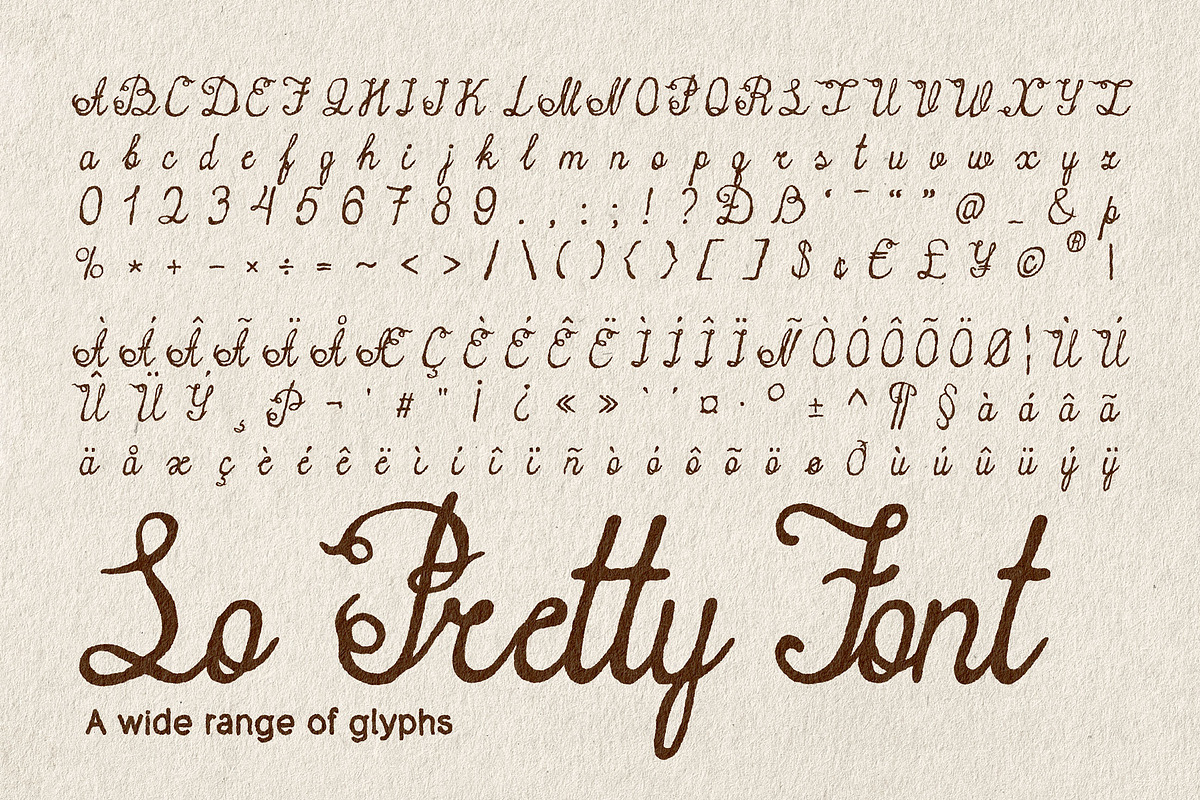 So Pretty Typeface, a Script Font by softulka (Photo 6 of 7)