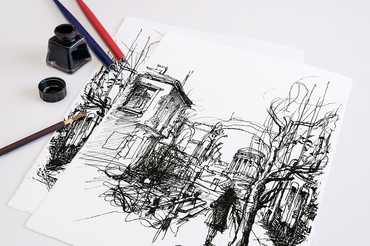 Artist and creative mockup set, a Pens & Pencil Mockup by INTERARTIVITY (Photo 18 of 25)