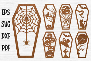 Halloween Coffins SVG,Halloween, an Object Graphic by Libby Wishes