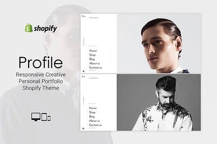Profile Personal Shopify Theme, a Shopify Template by ThemeTidy Shopify Agency