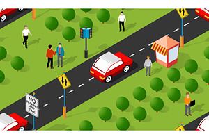 Lifestyle crossroads illustration of, a Person Illustration by AlexZeL