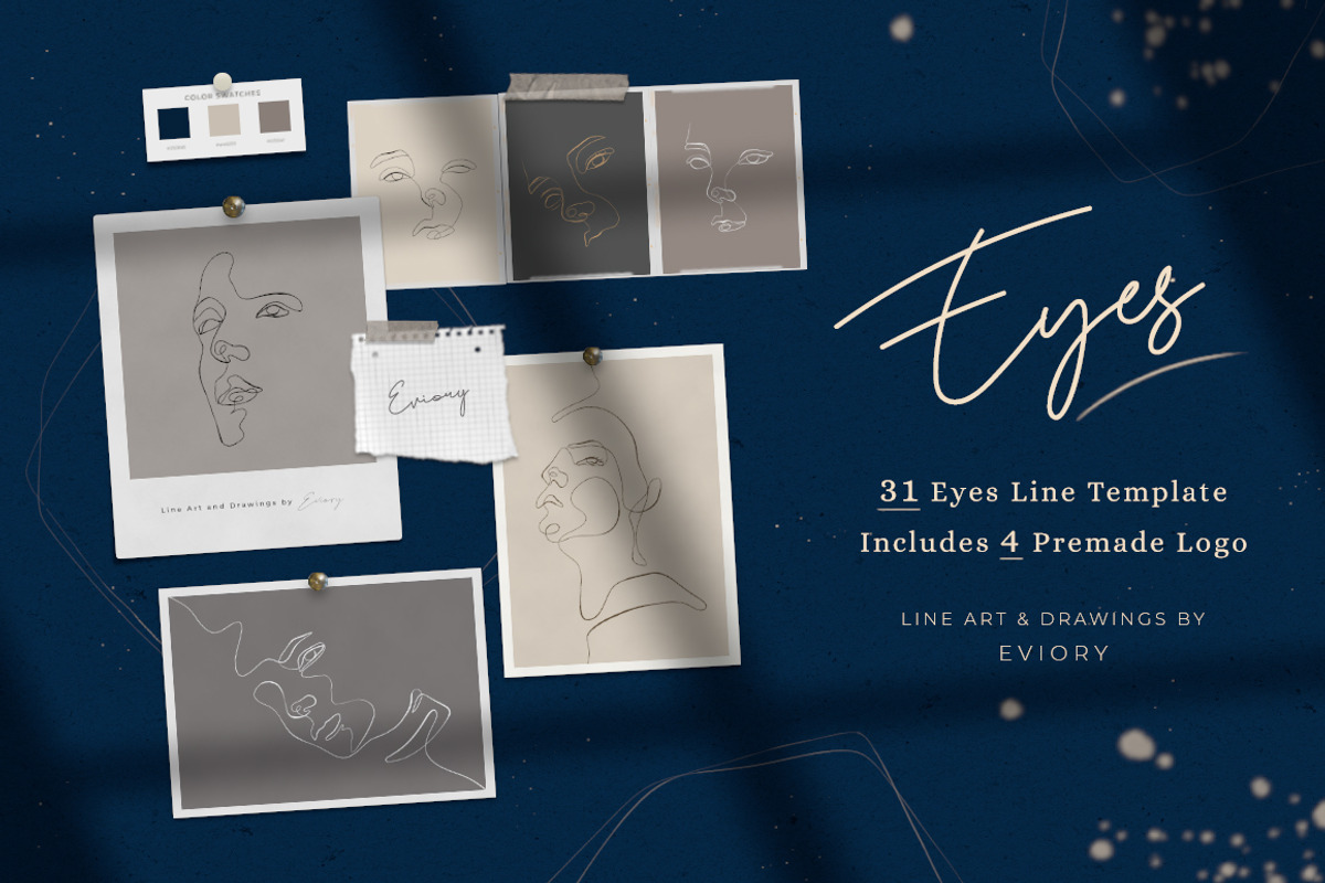BUNDLE Line Art and illustrations, a Decorative Illustration by Eviory (Photo 25 of 28)