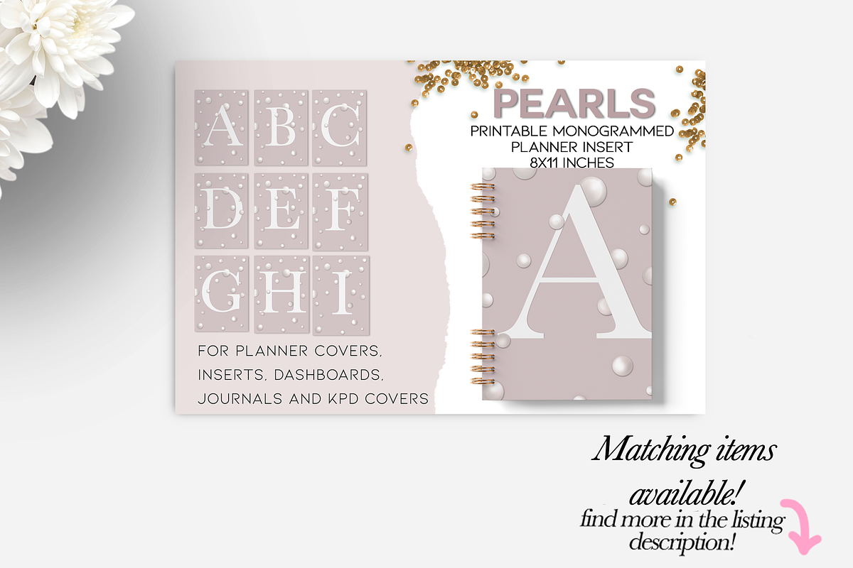 A5 Printable Planner Dashboard Set, a Stationery Template by The GG Shop (Photo 9 of 9)