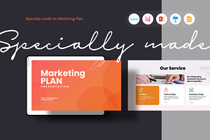 Marketing Plan Canva Template, a Marketing Template by GoldenPixelStudio