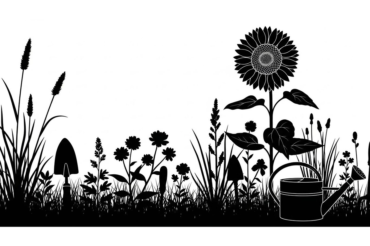 50 Garden Frame Silhouette Bundle, an Illustration by musafir_fashion (Photo 38 of 51)