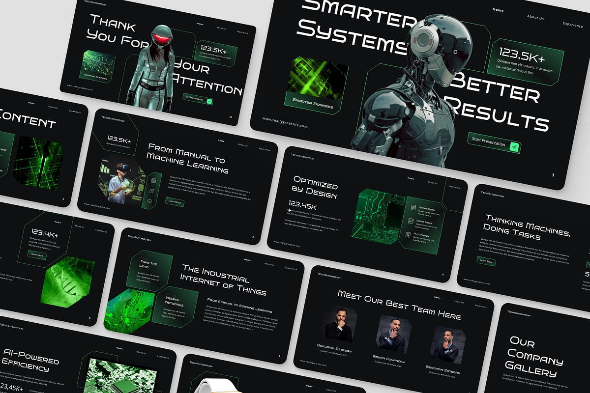 Technology Automation Presentation, a Presentation Template by Annora Studio (Photo 4 of 7)