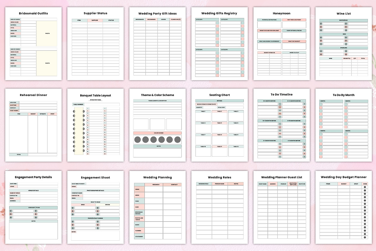 Wedding Planner Canva, a Stationery Template by Designmela01 (Photo 5 of 6)