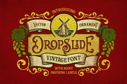 Dropslide Typeface + Extra, a Font by Graptail (Thumbnail 1 of 8)