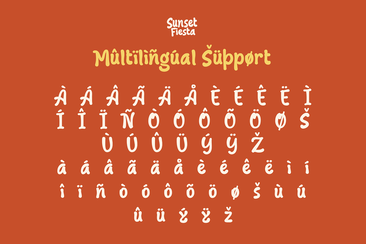 Sunset Fiesta - Summer Vibes Font, a Sans Serif Font by Inviline.co (Photo 5 of 10)