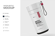 Minimal Water Bottle Mock With Strap, a Product Mockup by graphypix (Thumbnail 2 of 4)