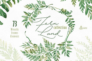 Fern Land. Watercolor Collection, an Illustration by OctopusArtis