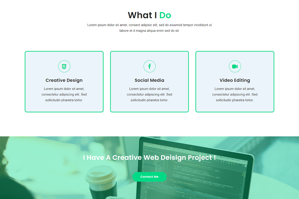Modern Personal Brand Website (2026), a Bootstrap Template by Themeplaza (Photo 3 of 6)