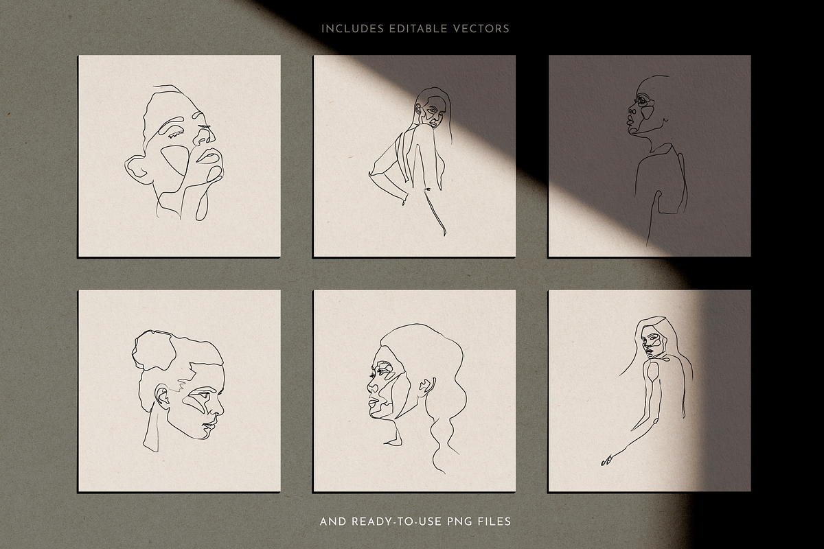 Line Art Woman Illustrations, a Person Illustration by Delightful Design (Photo 6 of 8)