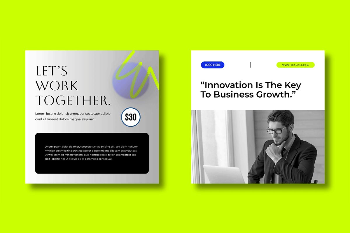 Modern Corporate Social Media Post, a Social Media Template by MightyDesign (Photo 4 of 8)