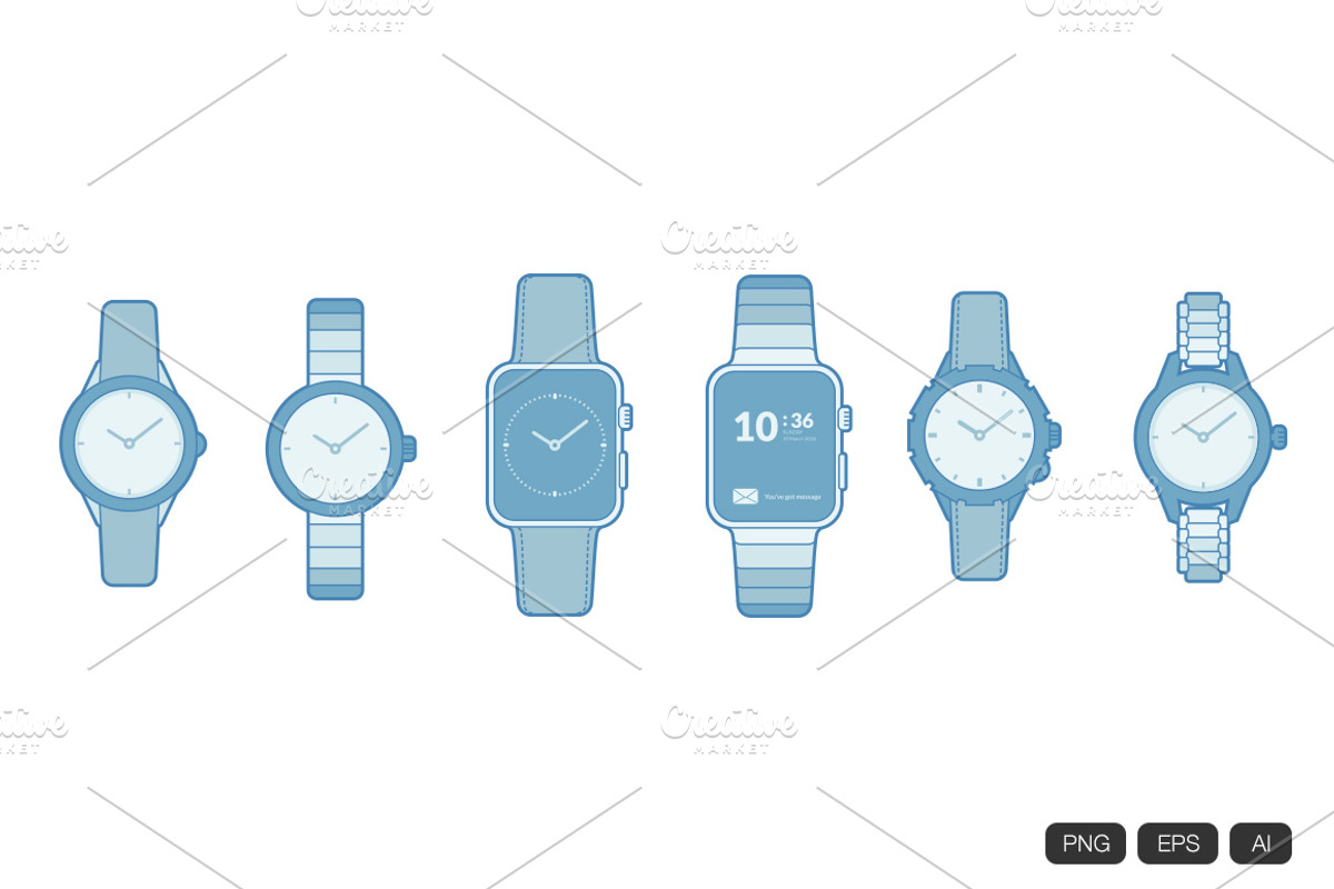 6 Watch Icon, an Outline Icon by vintagio